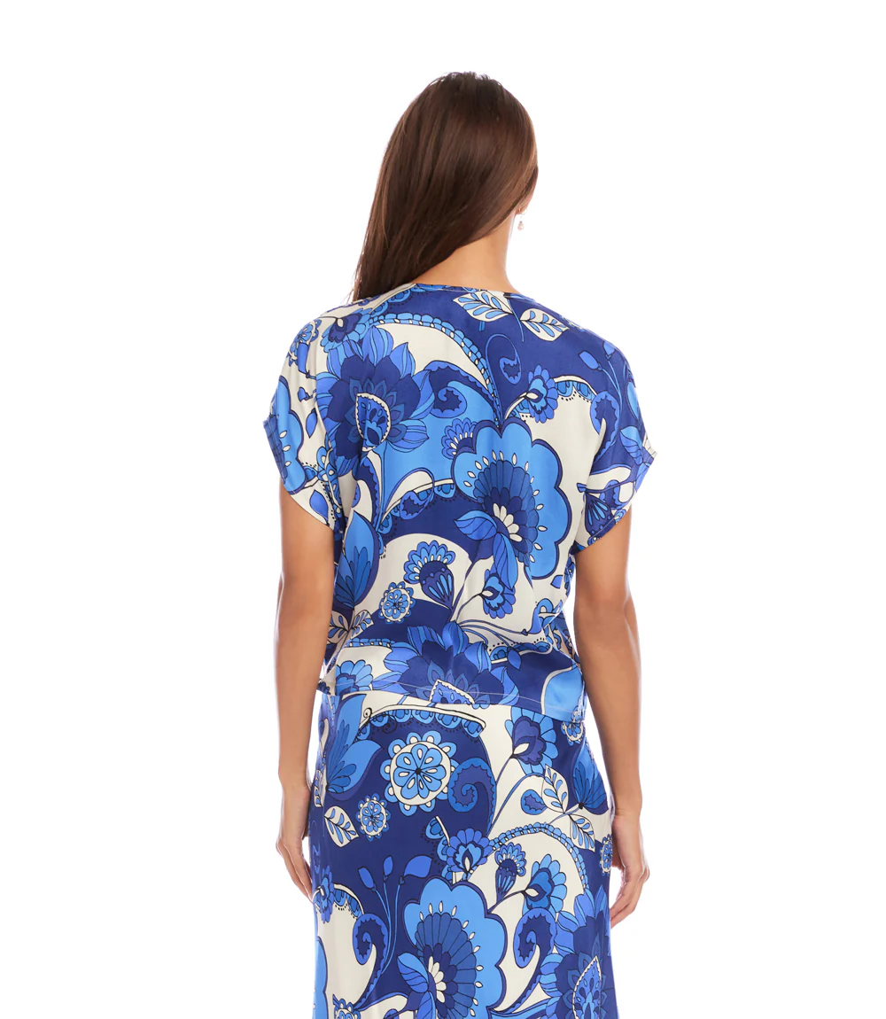 Blouson Wrap Tie Top - Image 5