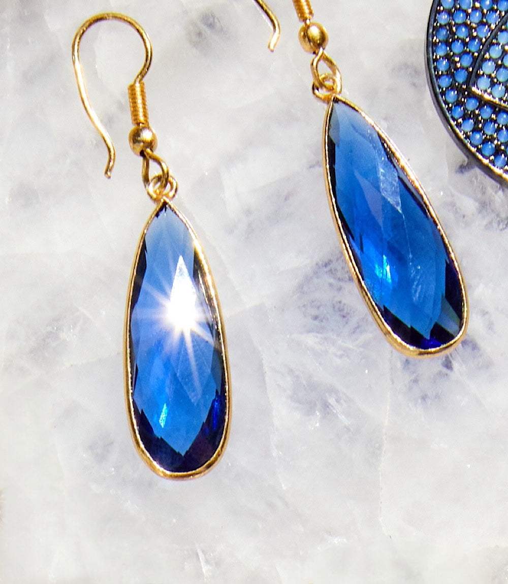 Blue Quartz Earrings - Image 3