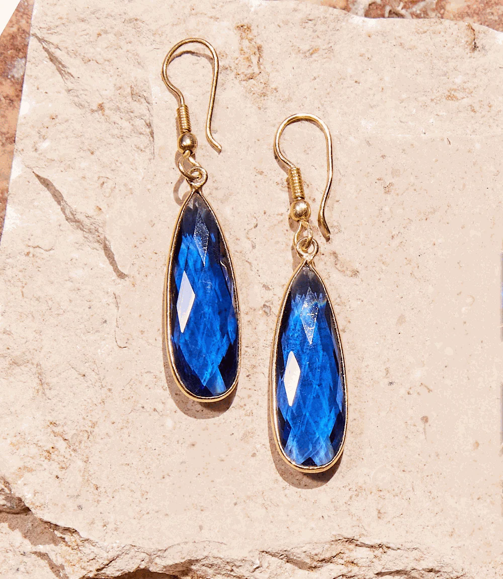 Blue Quartz Earrings - Image 4
