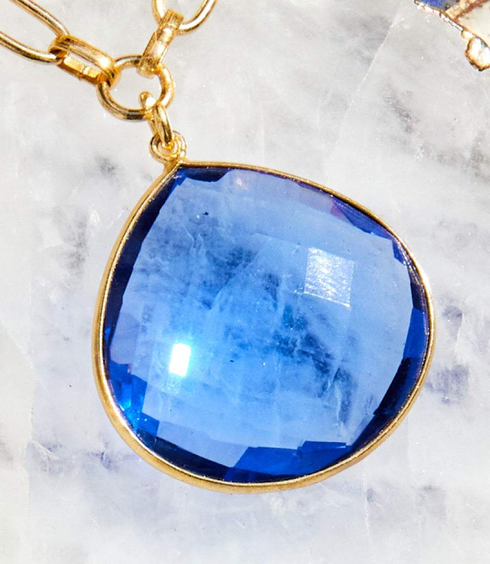 Blue Tanzanite Pendant Necklace - Image 2