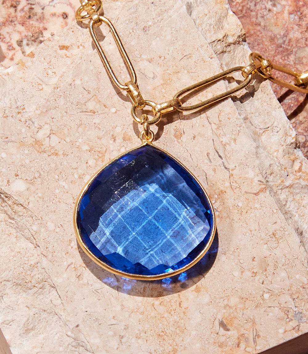 Blue Tanzanite Pendant Necklace - Image 4