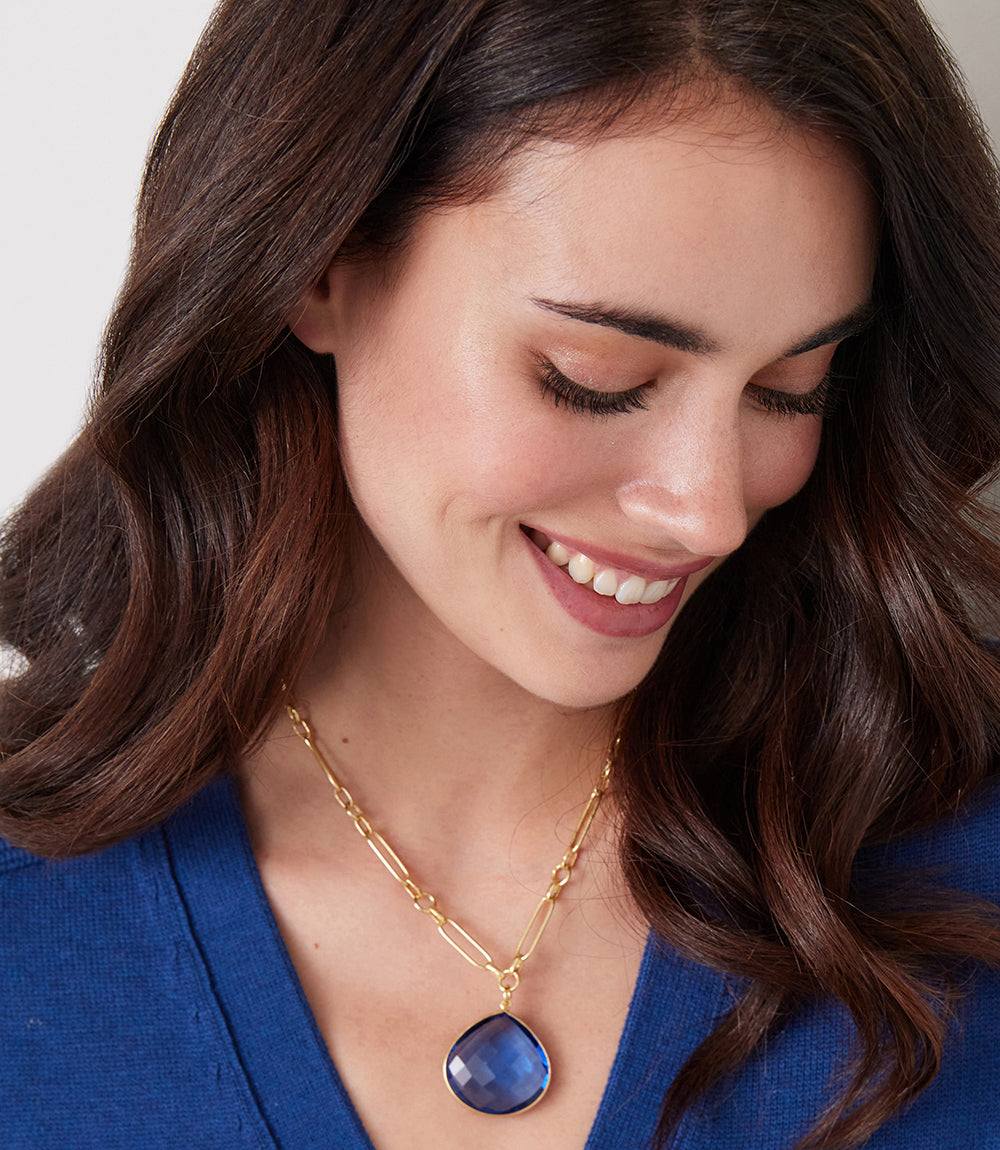 Blue Tanzanite Pendant Necklace - Image 6