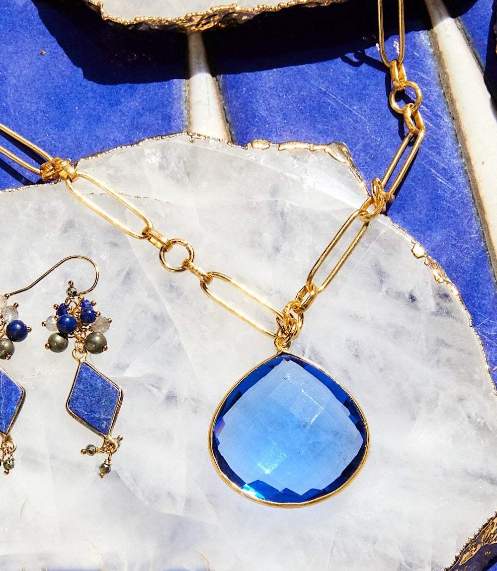 Blue Tanzanite Pendant Necklace - Image 8