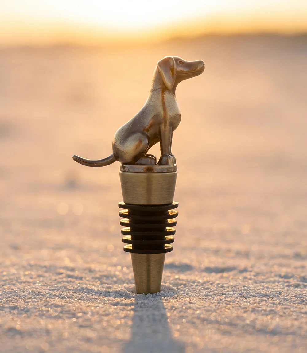 Bronze Dog Bottle Stopper - Image 2