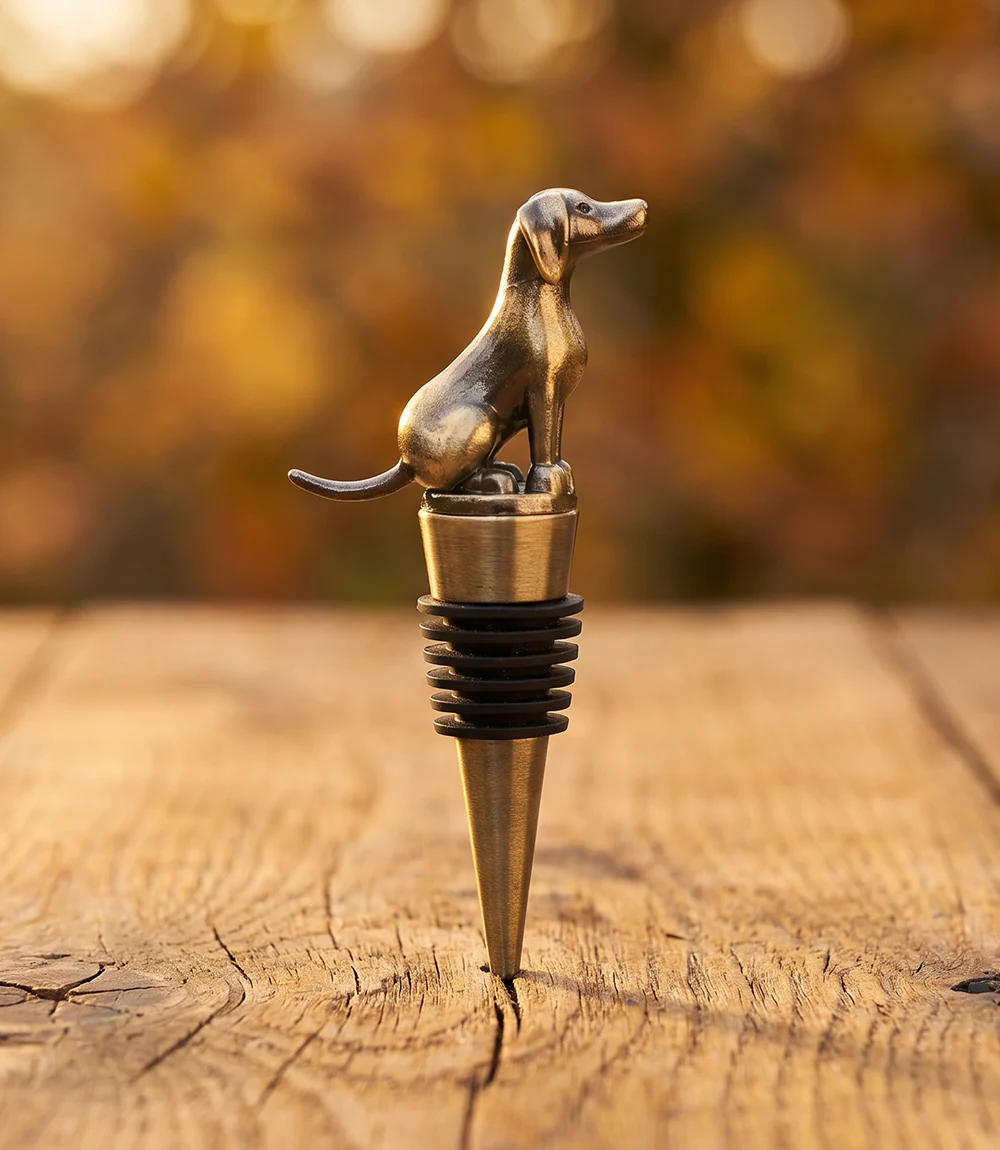 Bronze Dog Bottle Stopper - Image 4