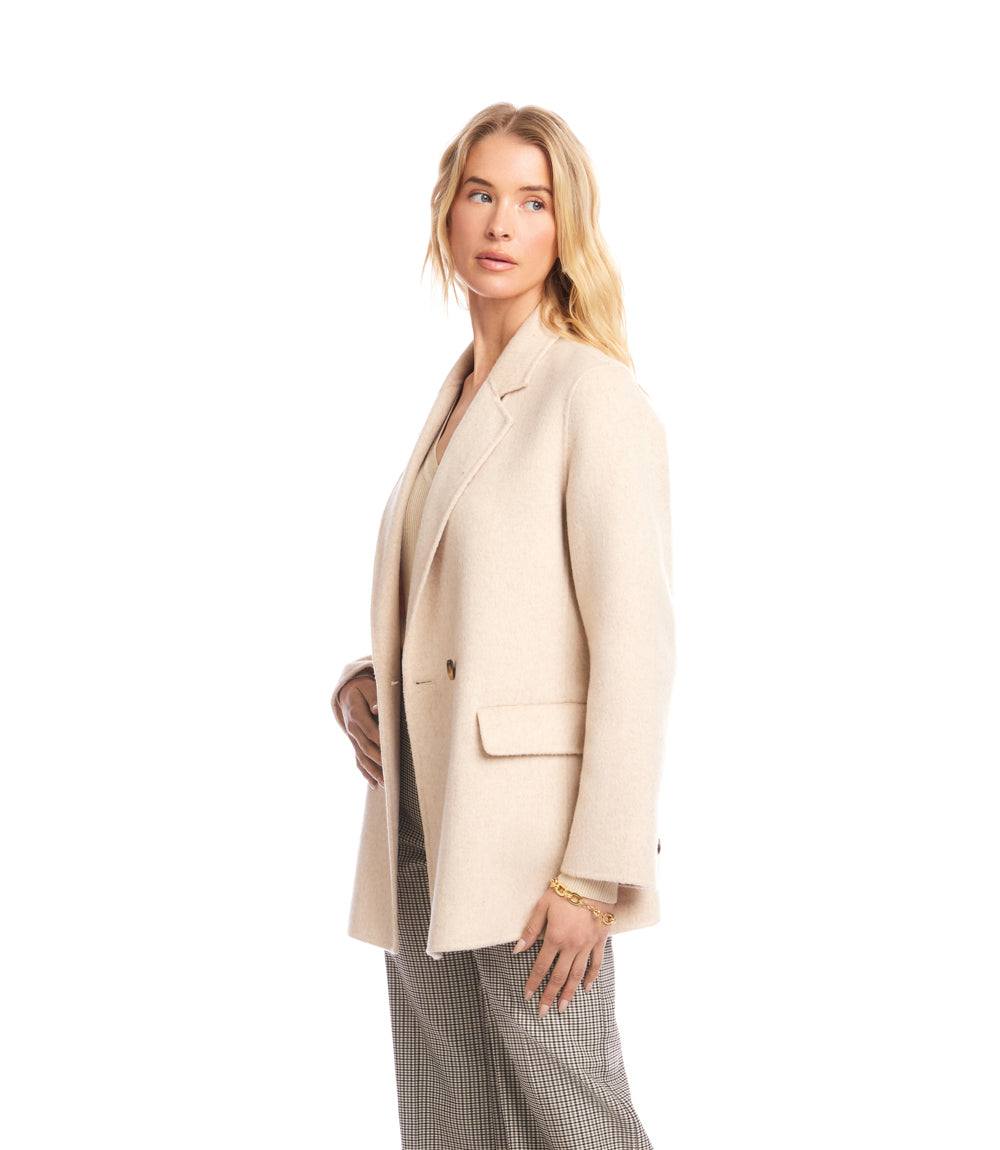 Brushed Double-Breasted Coat - Image 4
