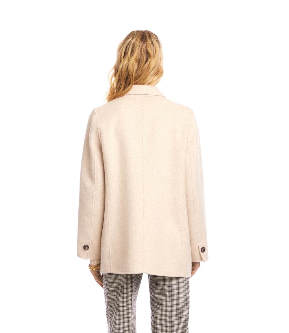 Brushed Double-Breasted Coat - Image 6