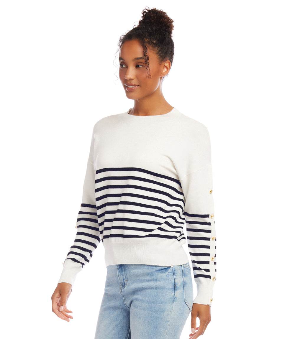 Button Detail Sweater - Image 3