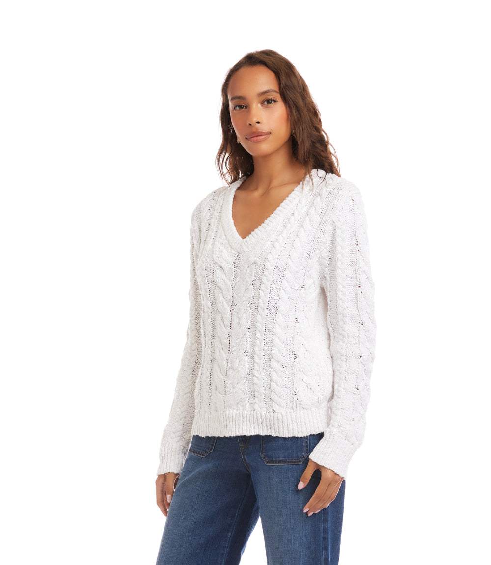Cable Knit Sweater - Image 4