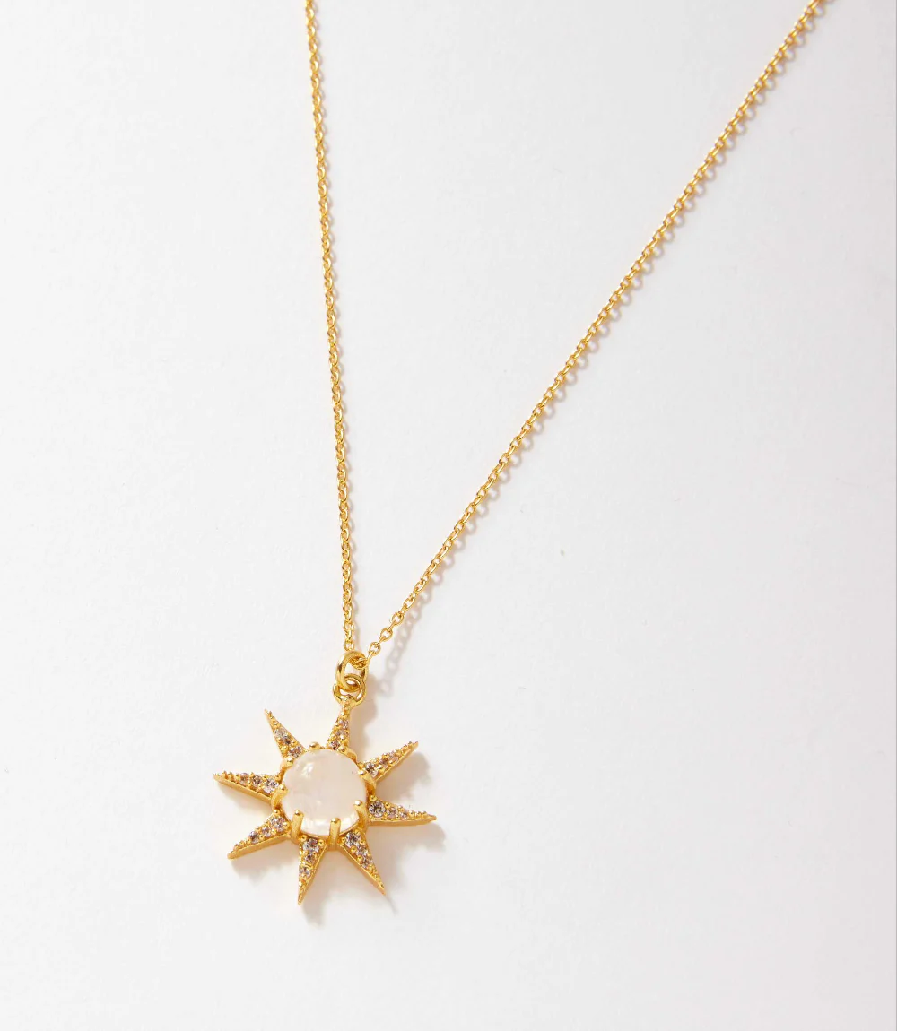 Cabochon Sun Necklace - Image 3
