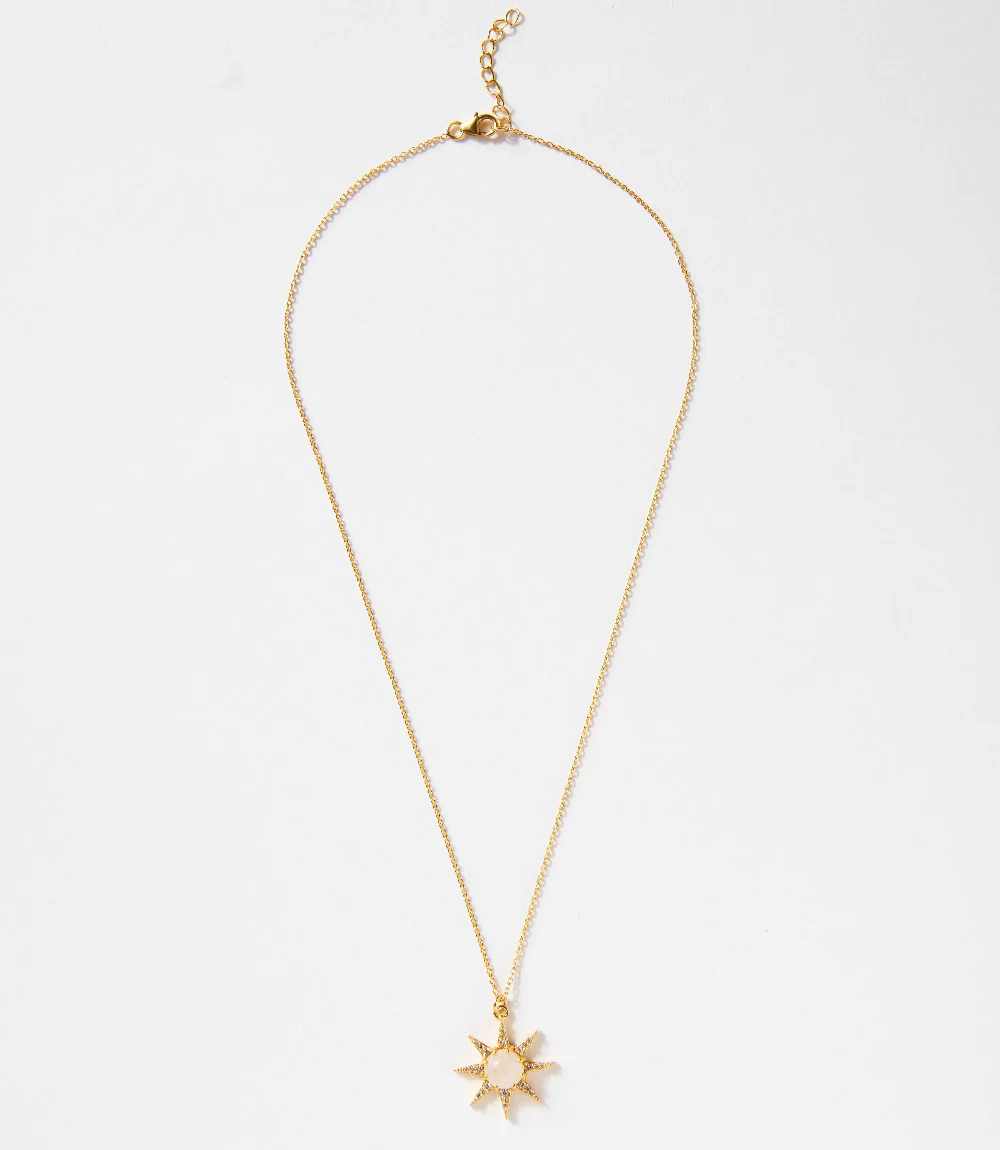 Cabochon Sun Necklace - Image 4