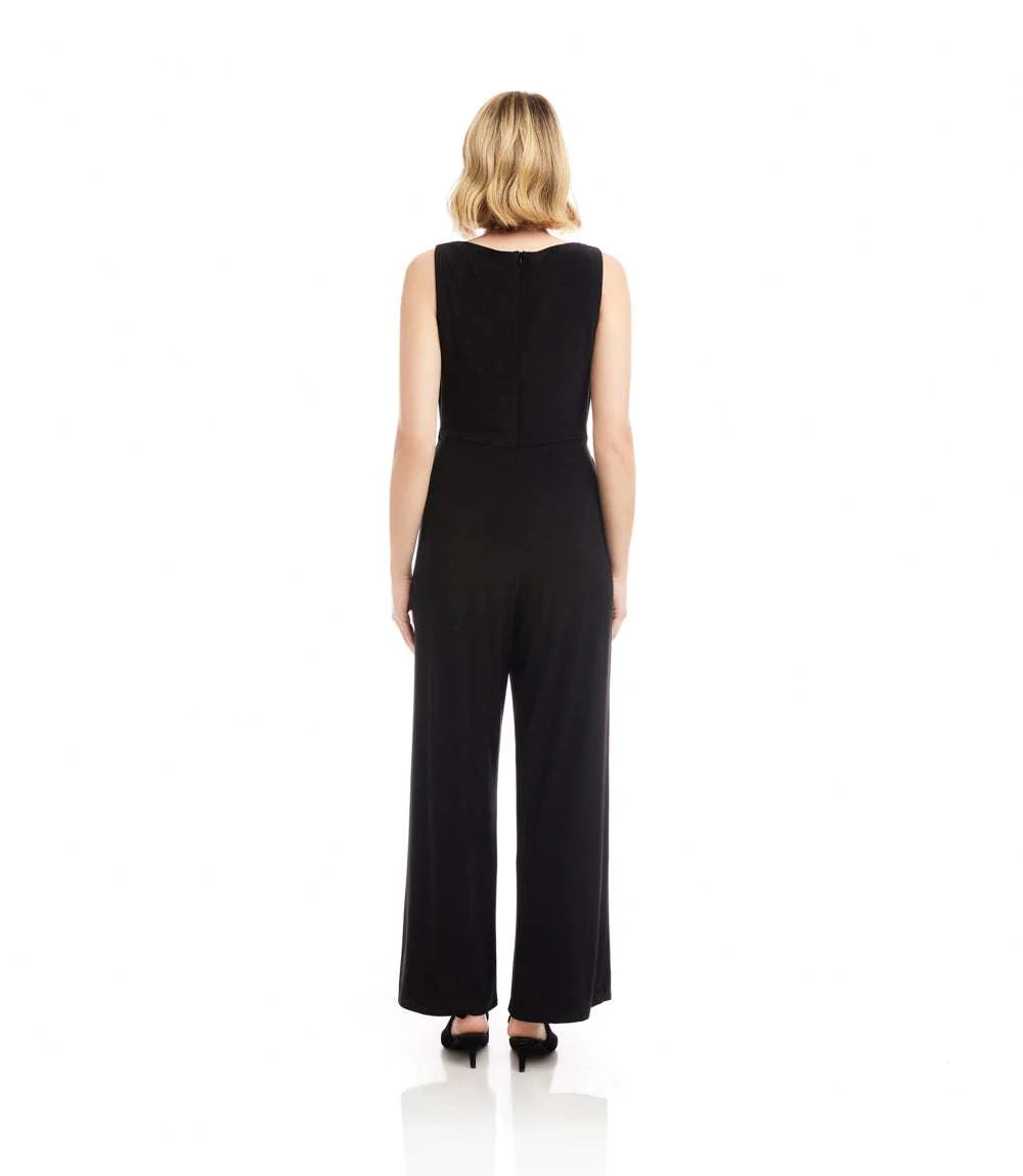 Camila Travel Jersey Sleeveless Cowl Neck Jumpsuit - Image 6