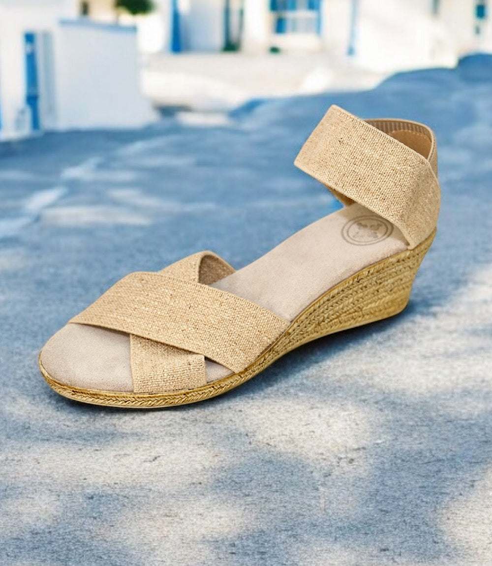 Cannon Espadrille Wedge Linen Sandals - Image 3