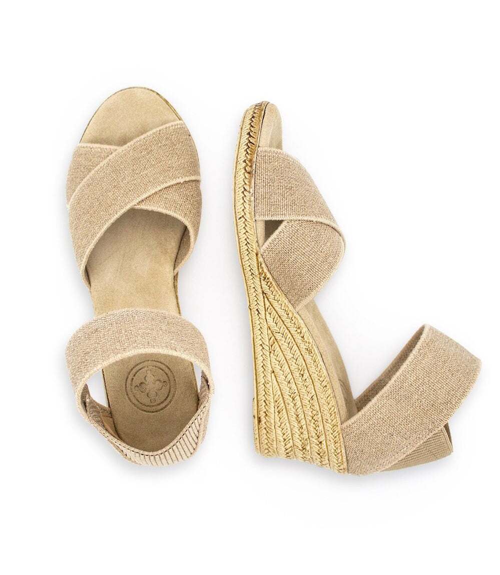 Cannon Espadrille Wedge Linen Sandals - Image 4