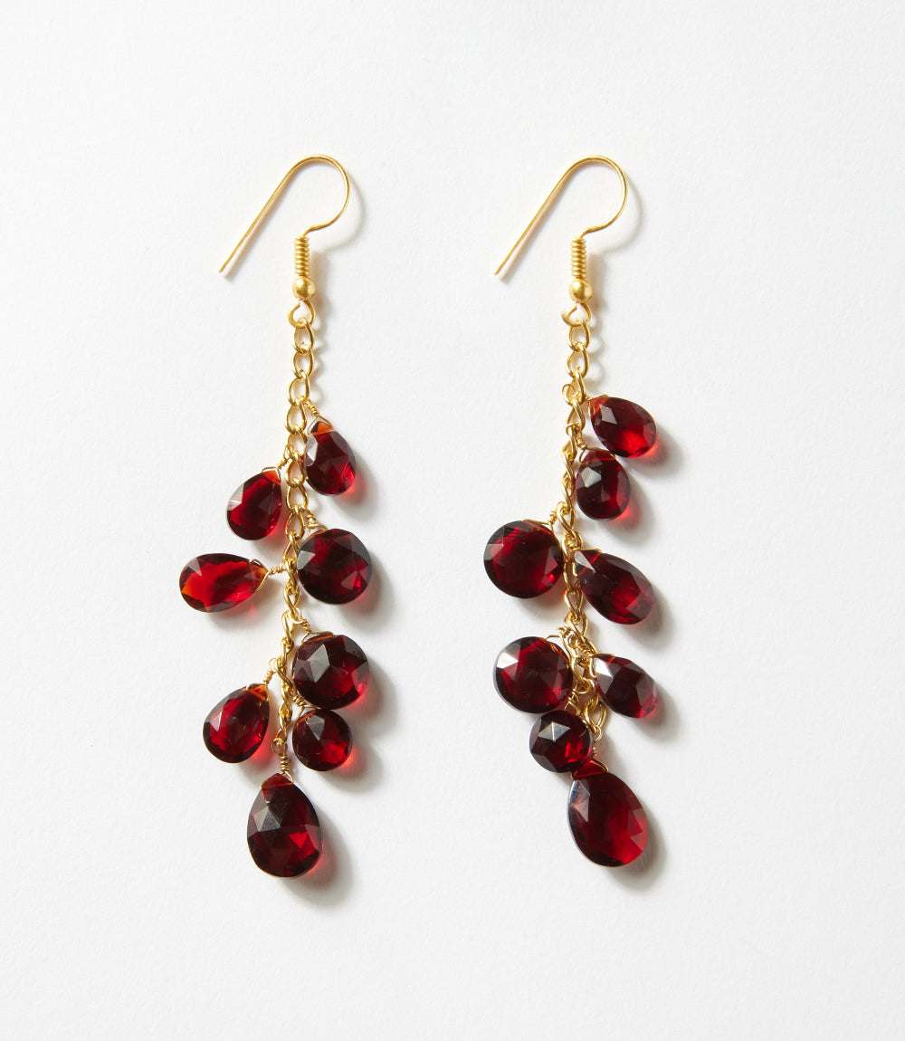 Cascading Gemstone Earrings - Image 3