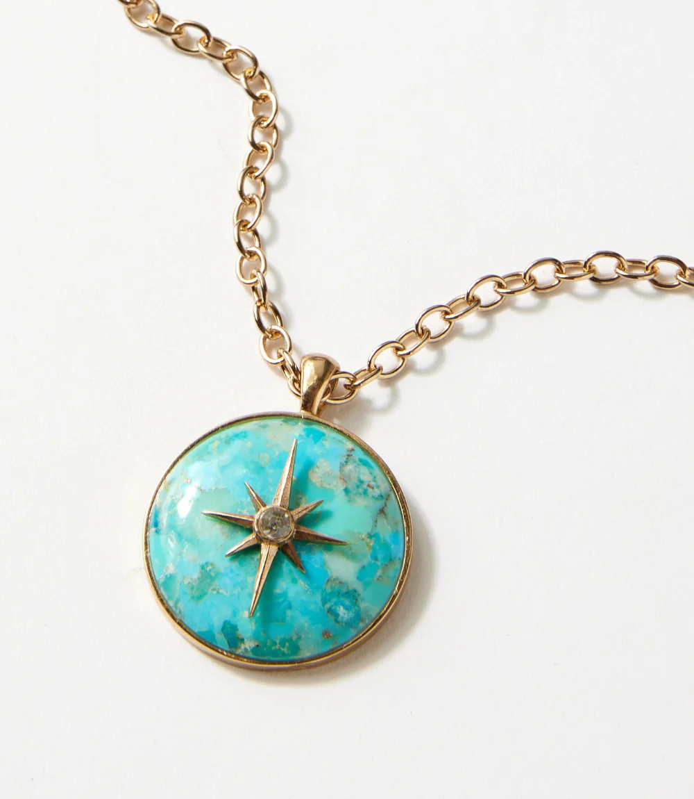 Celestial Turquoise Pendant Necklace - Image 2