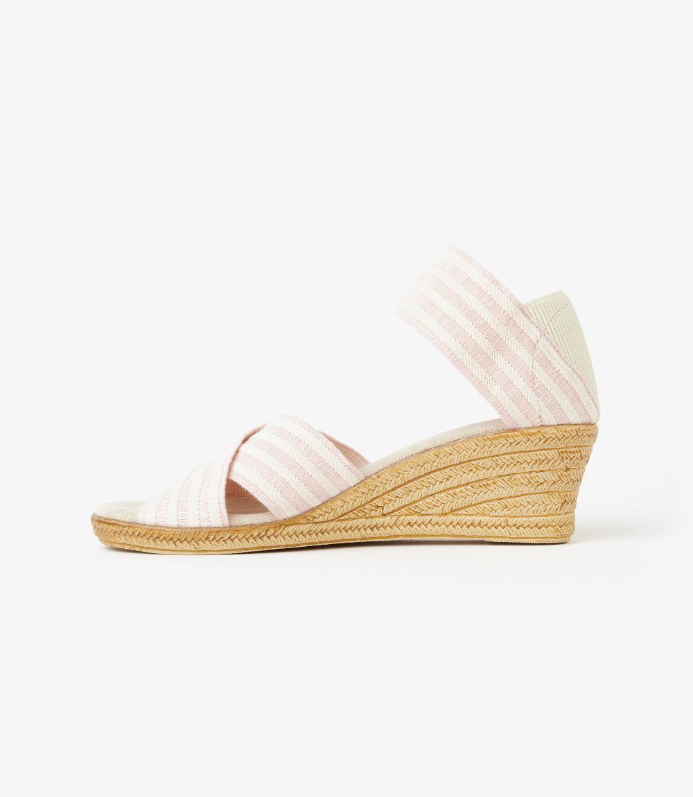 Charleston Shoe Co. Cannon Stripe Wedge Sandals - Image 5