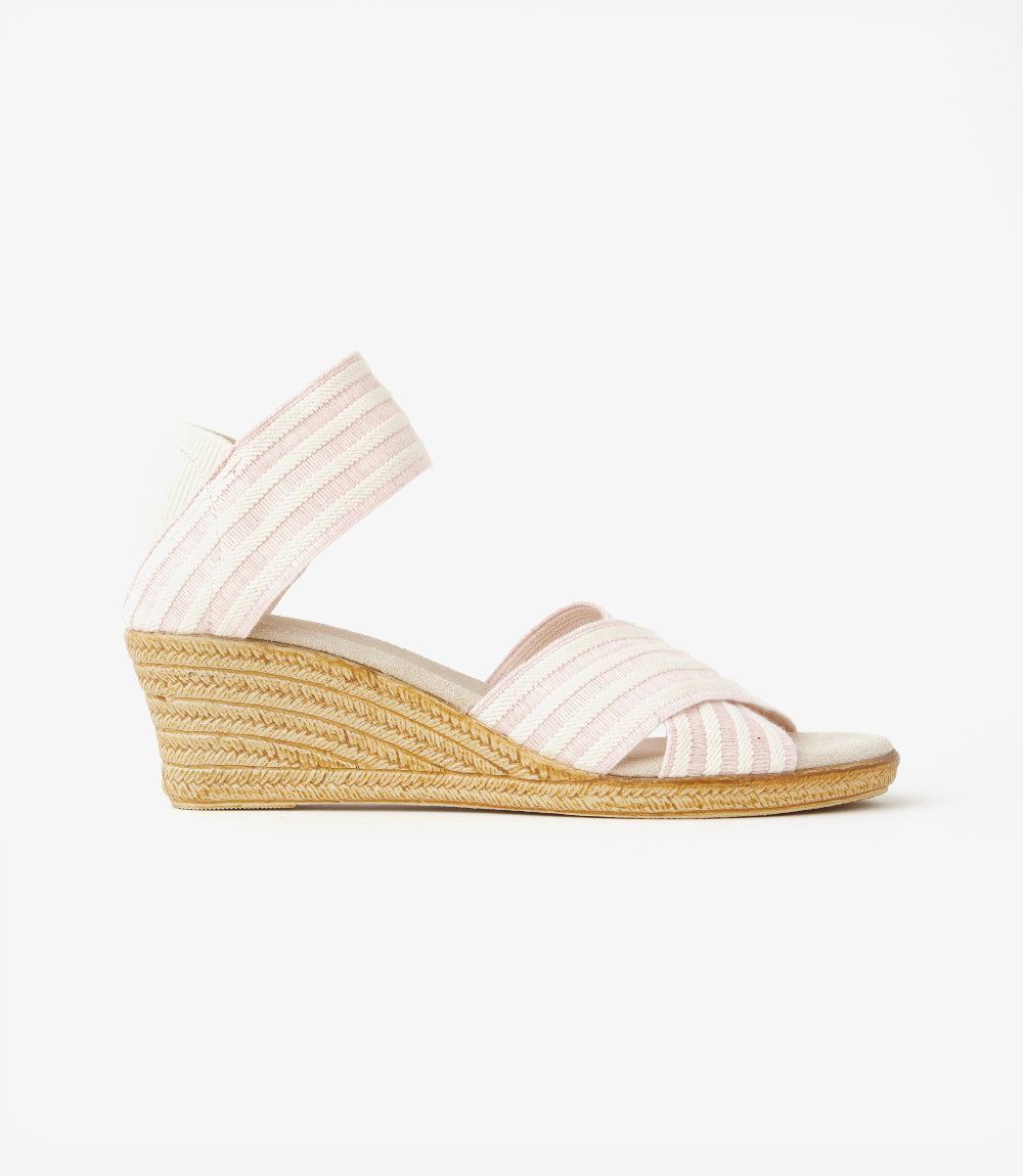 Charleston Shoe Co. Cannon Stripe Wedge Sandals - Image 6