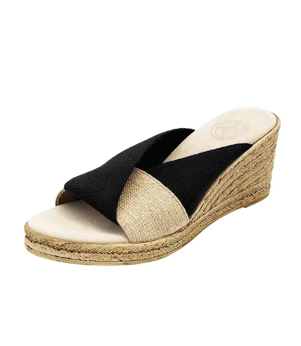 Charleston Shoe Co. Porter Two-Tone Wedge Sandals - Image 8