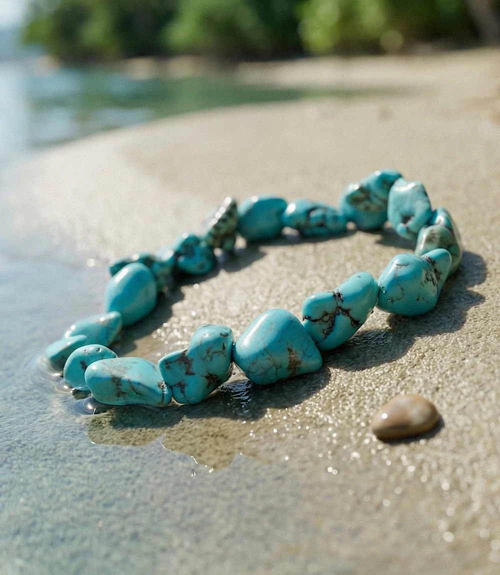 Chunky Turquoise Bracelet - Image 3