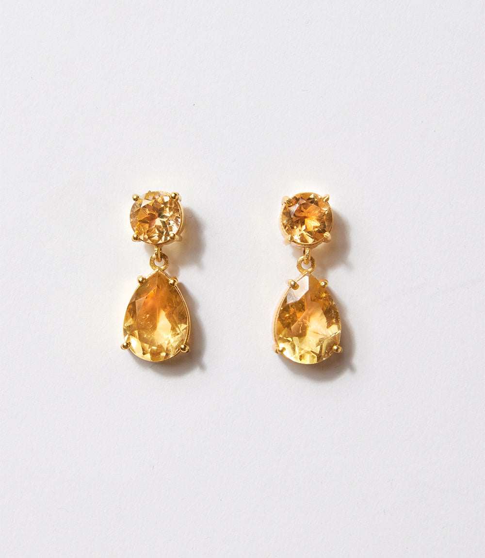 Citrine Gem Earrings - Image 2