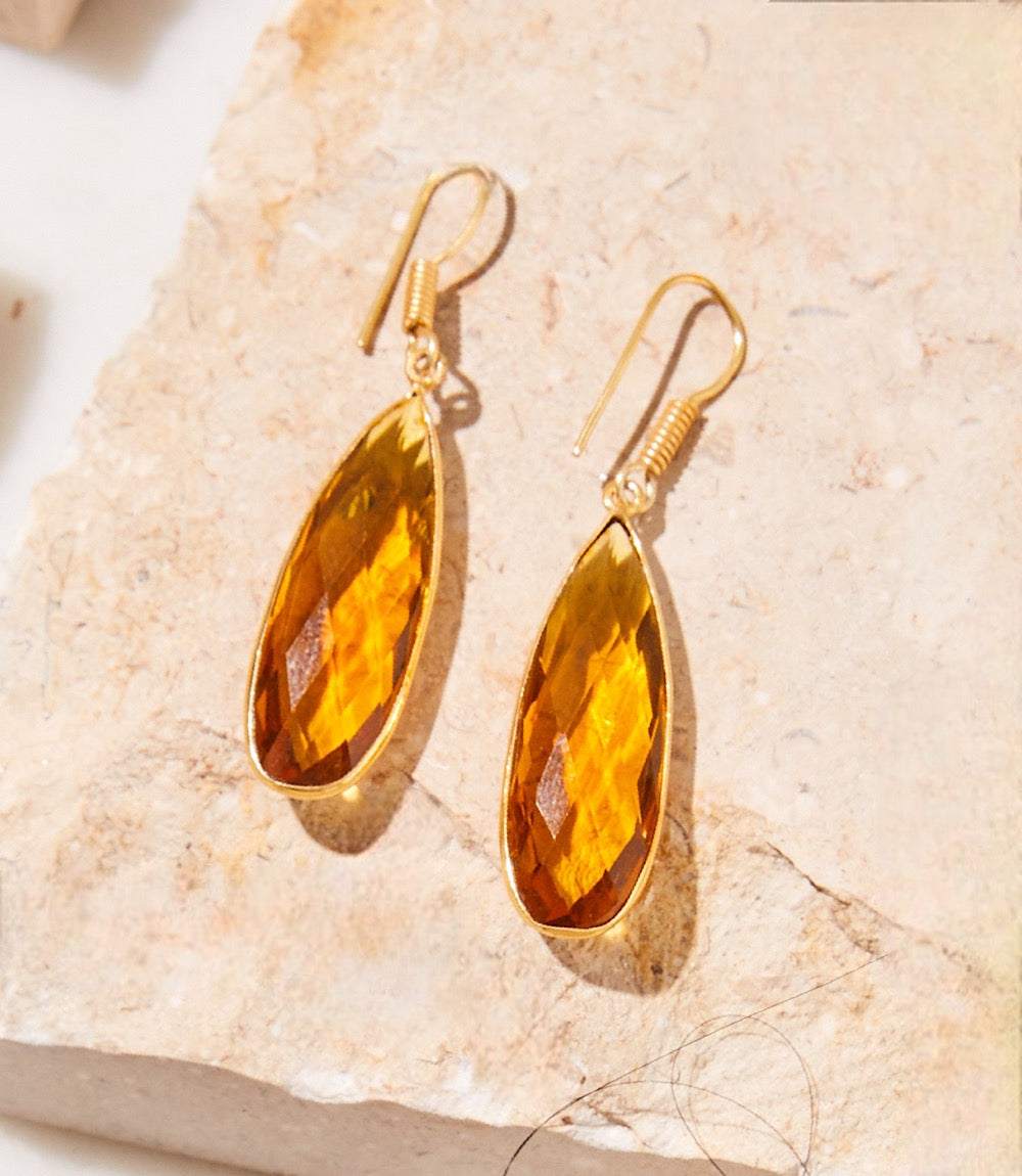 Citrine Quartz Earrings - Image 3