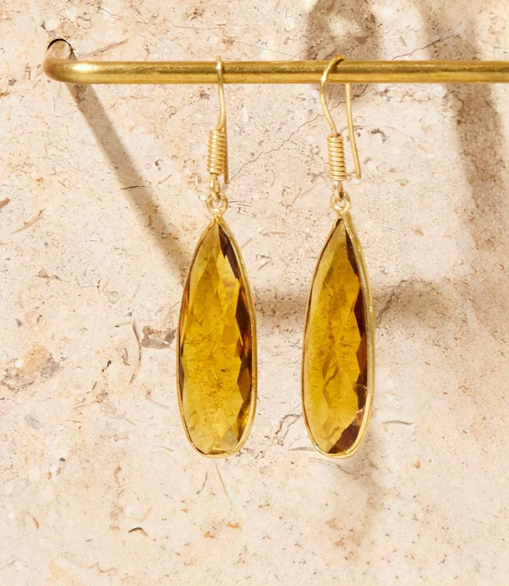 Citrine Quartz Earrings - Image 4