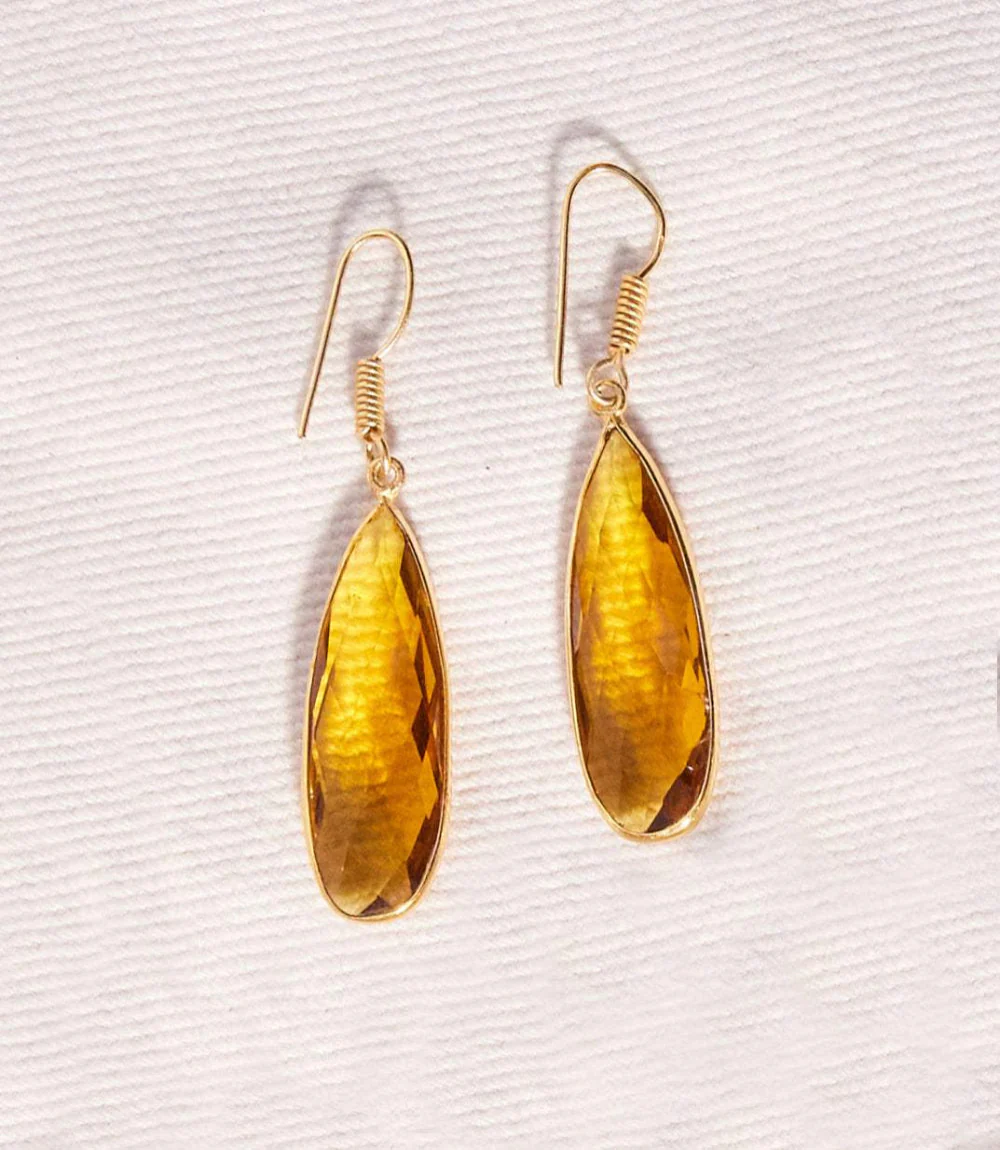 Citrine Quartz Earrings - Image 8