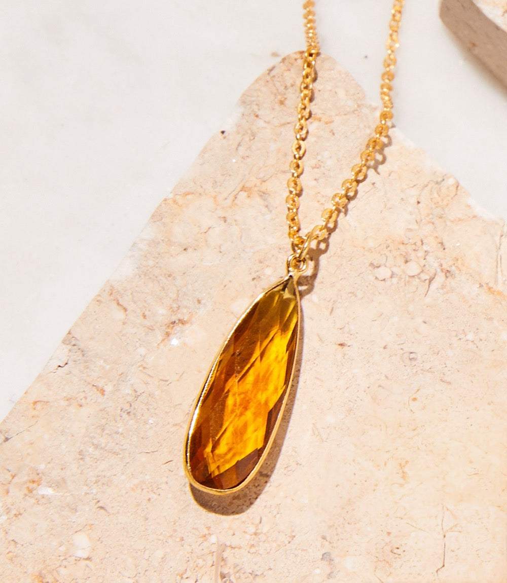 Citrine Quartz Necklace - Image 3
