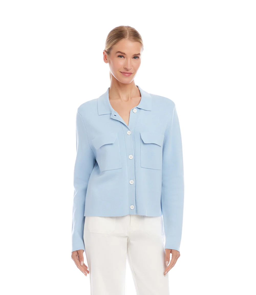 Collared Sweater Jacket - Image 2