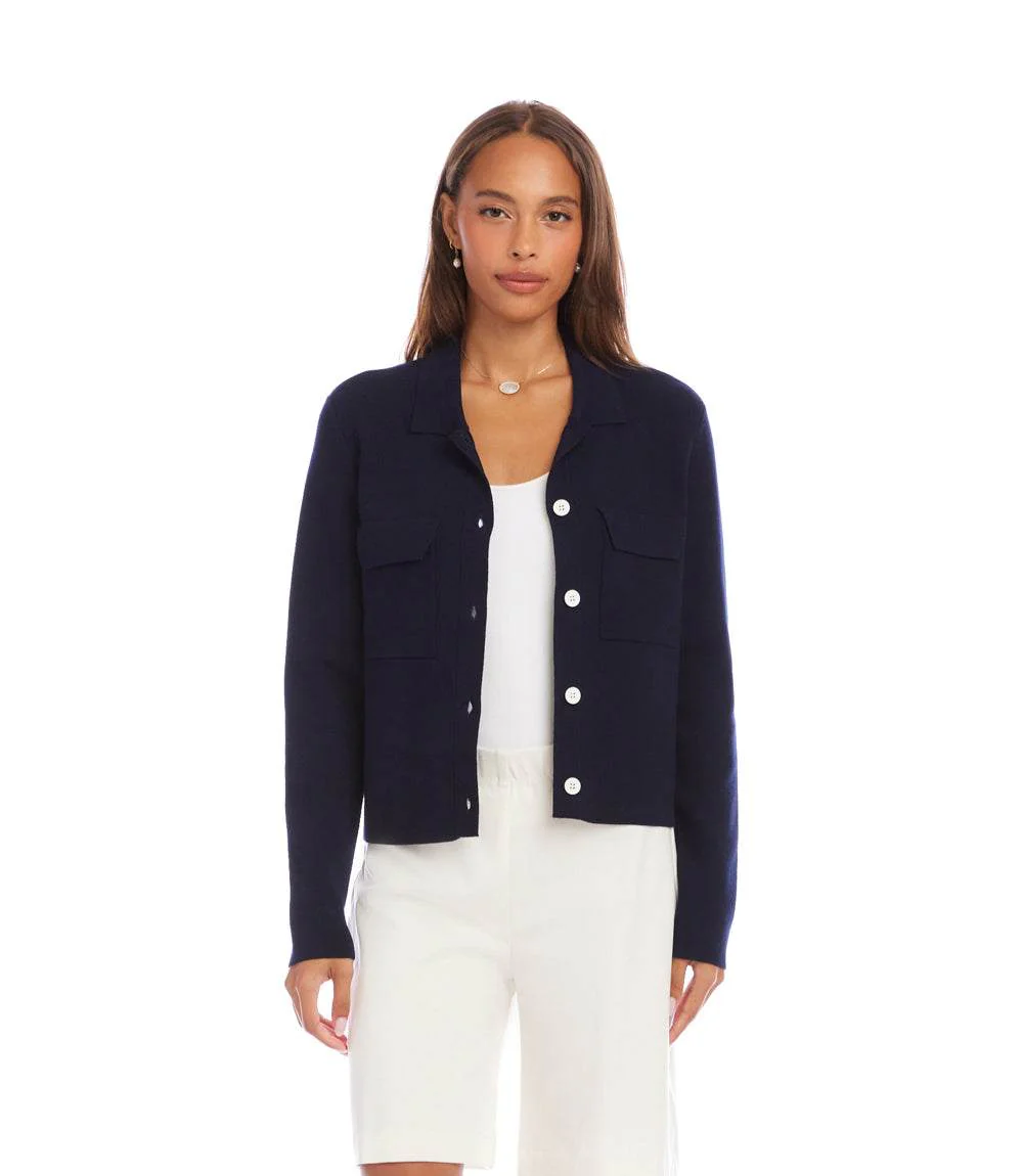 Collared Sweater Jacket - Image 4