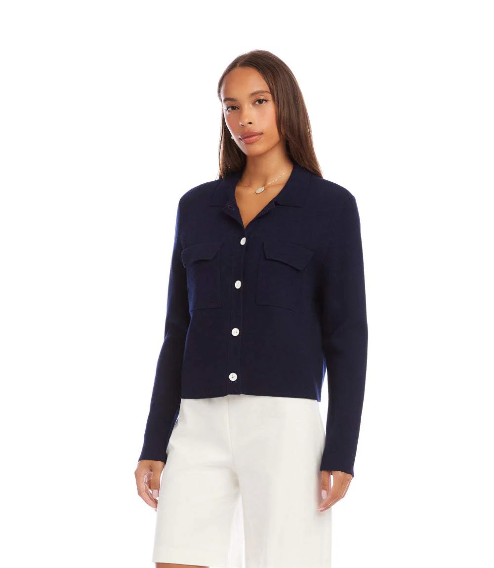 Collared Sweater Jacket - Image 6
