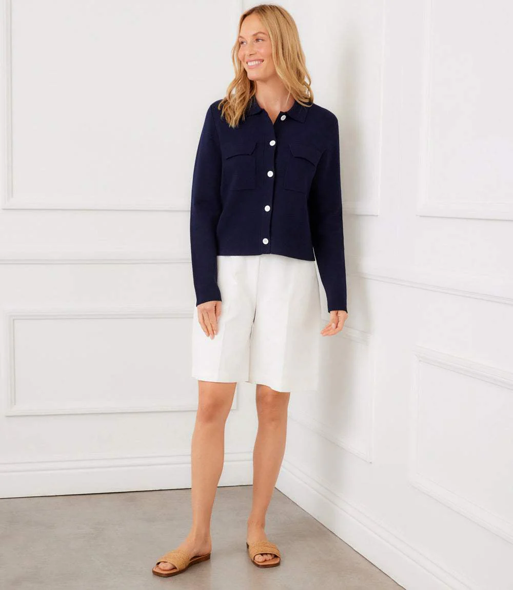 Collared Sweater Jacket - Image 8