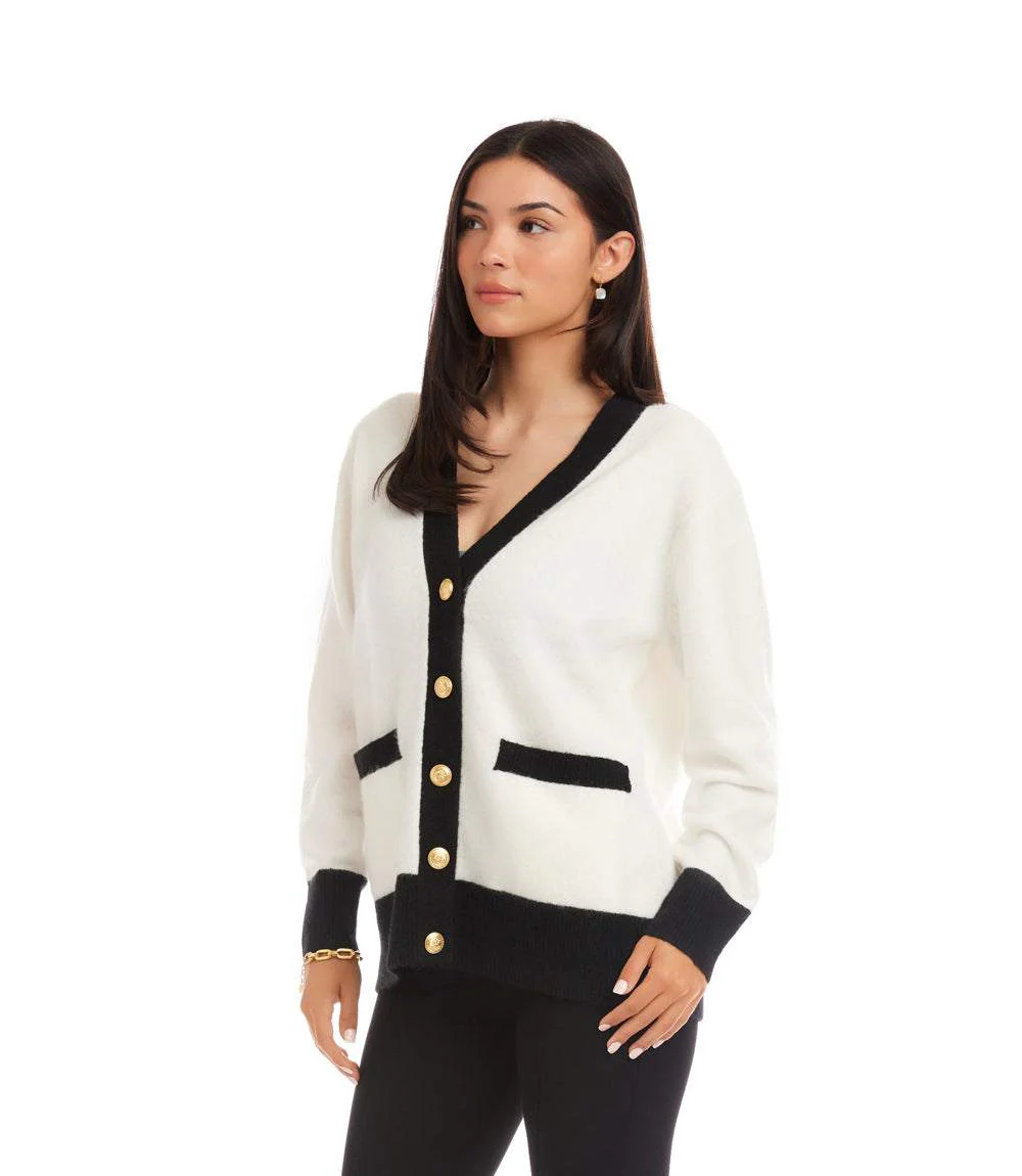 Colorblock Cardigan Sweater - Image 3