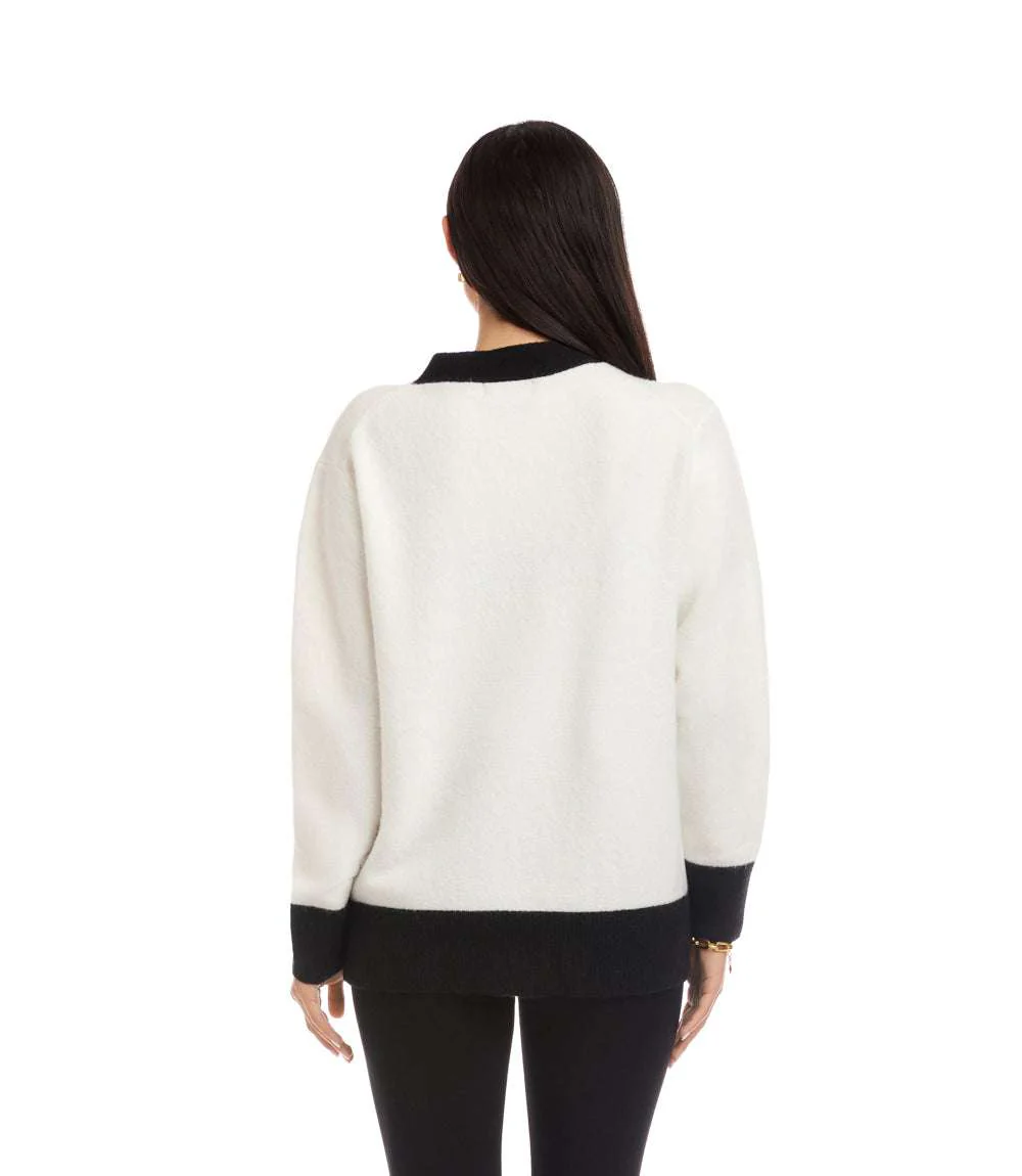 Colorblock Cardigan Sweater - Image 4