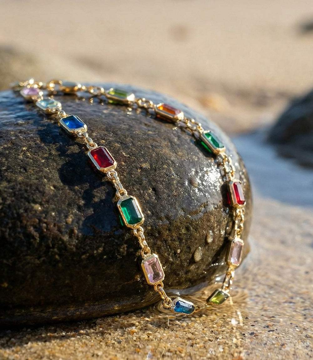 Colorful Gemstone Bracelet