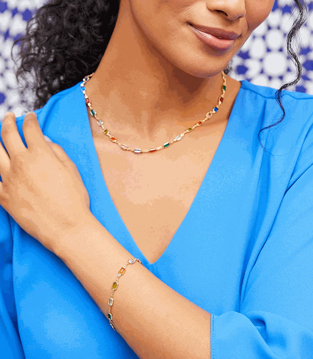 Colorful Gemstone Bracelet - Image 3