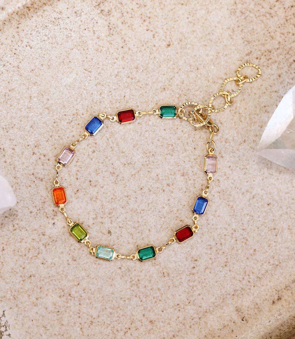 Colorful Gemstone Bracelet - Image 4