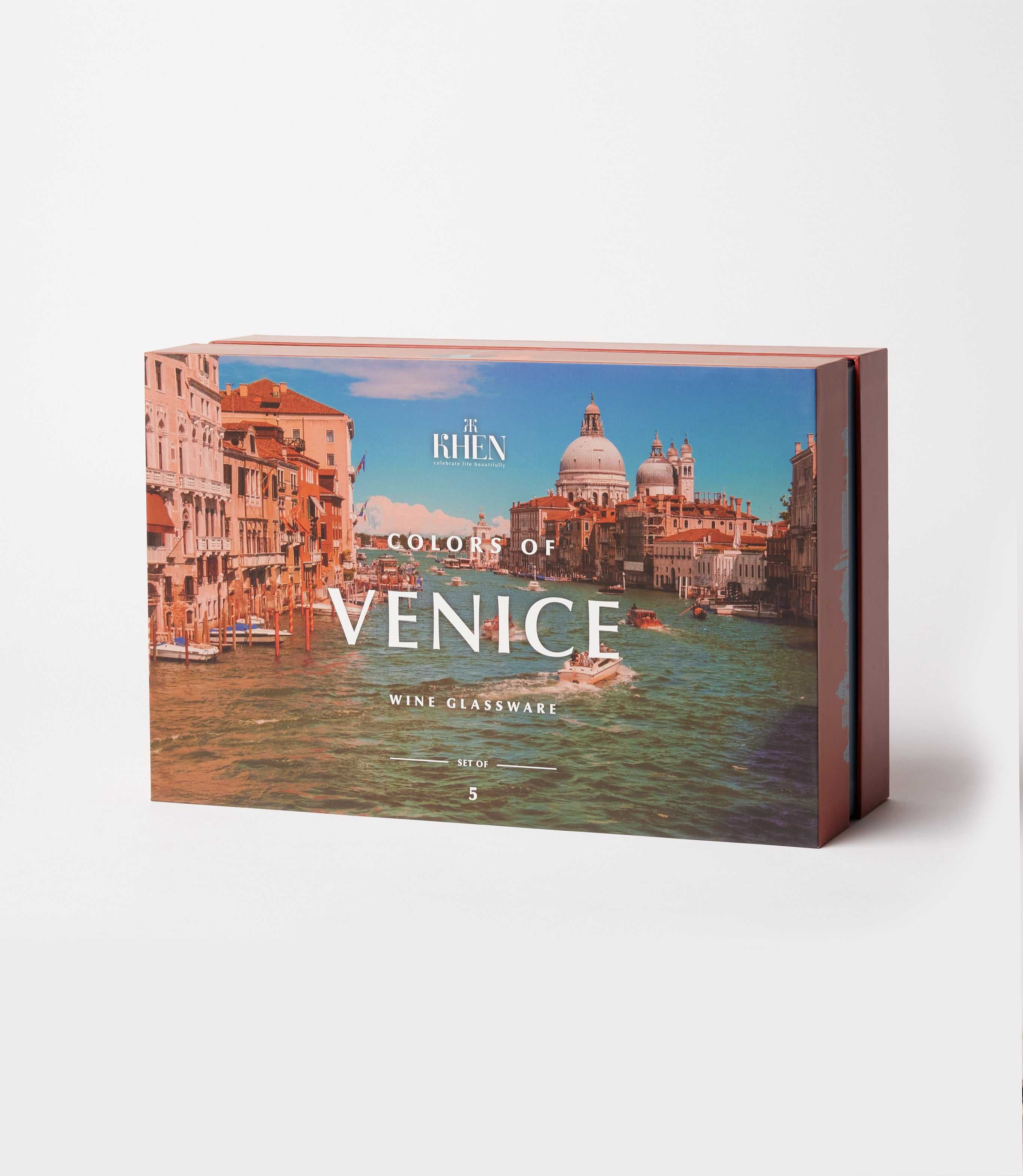 Colors Of Venice Wine Glasses, Set Of 5 - Image 5