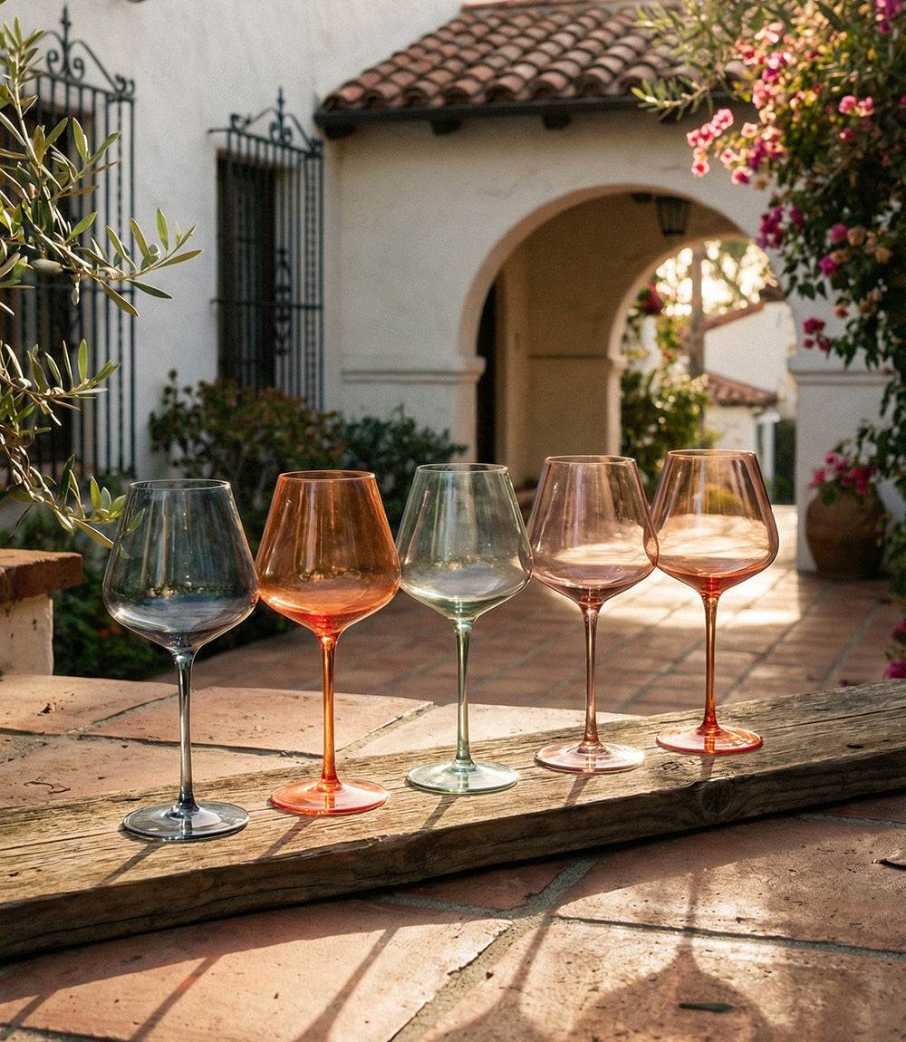 Colors Of Venice Wine Glasses, Set Of 5 - Image 7