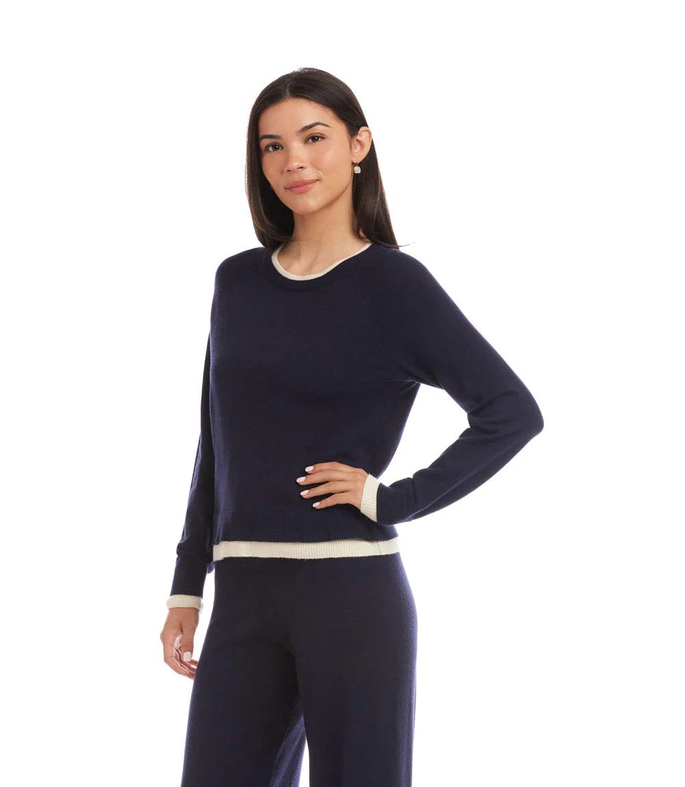 Contrast Crewneck Sweater - Image 4