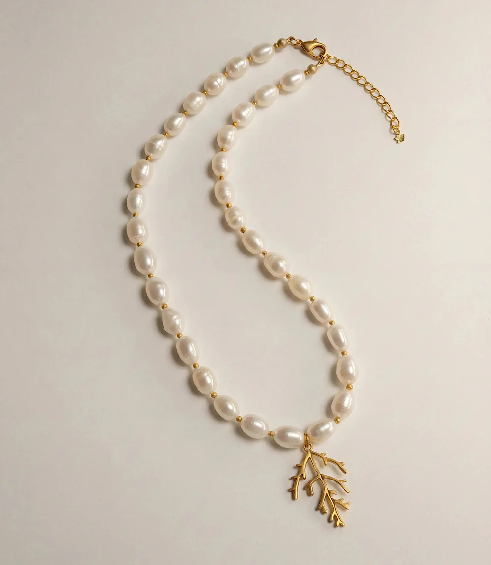 Coral Reef Pearl Necklace - Image 2
