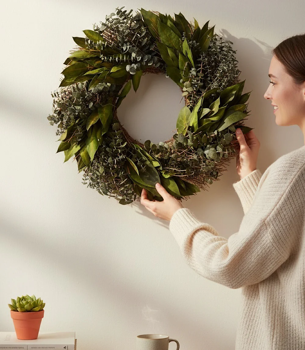 Cottage Greenery Wreath - Image 6