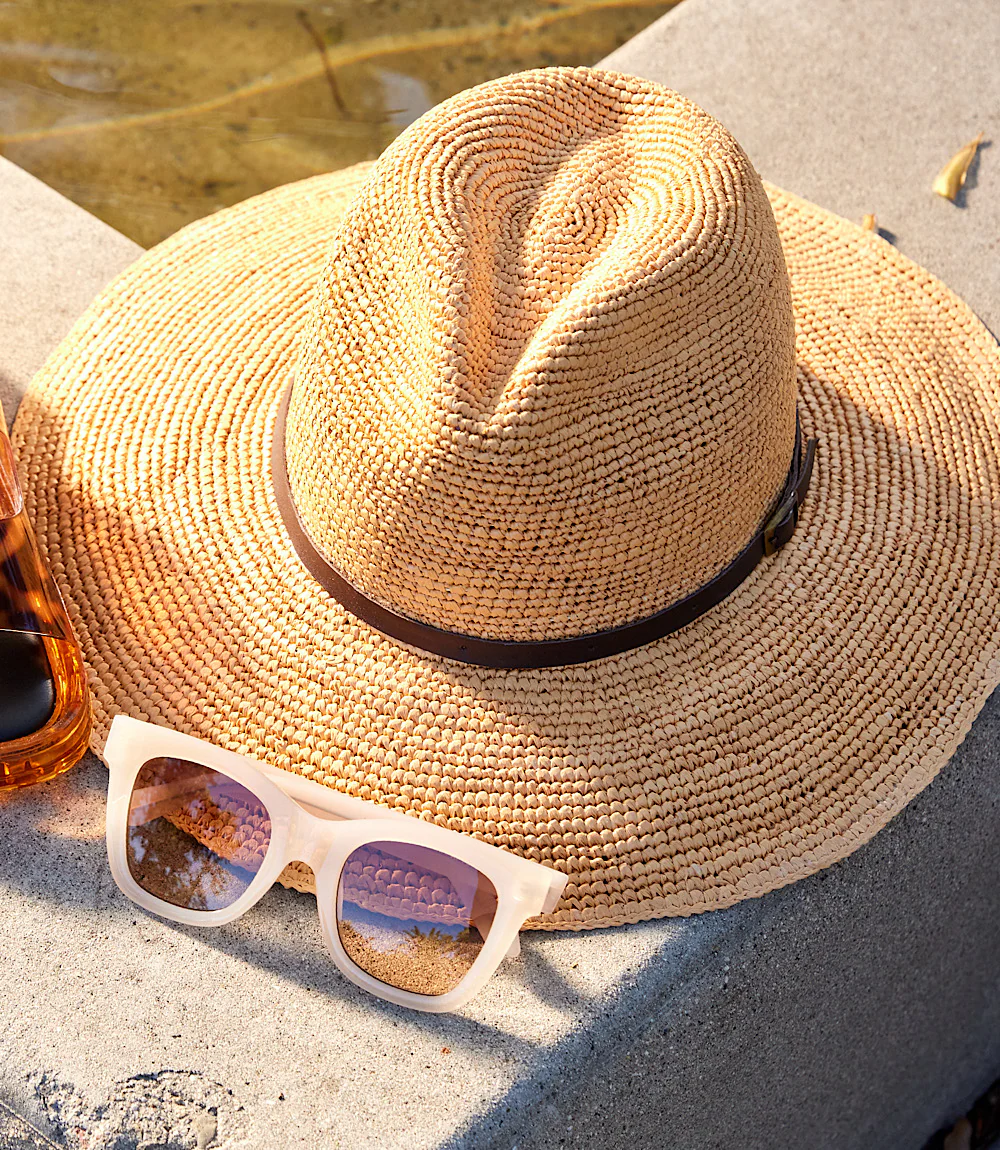Crochet Straw Panama Hat - Image 3