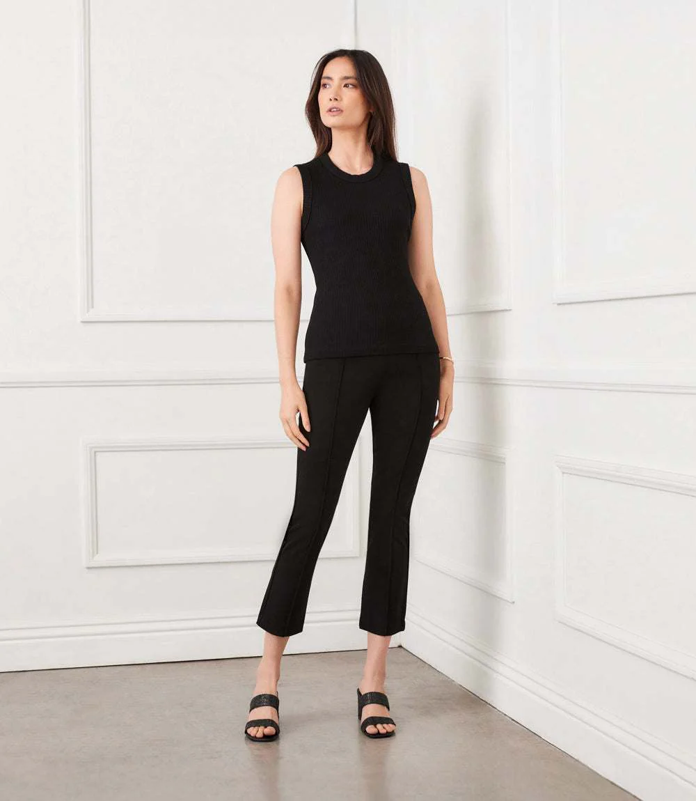 Cropped Pintuck Pants - Image 5