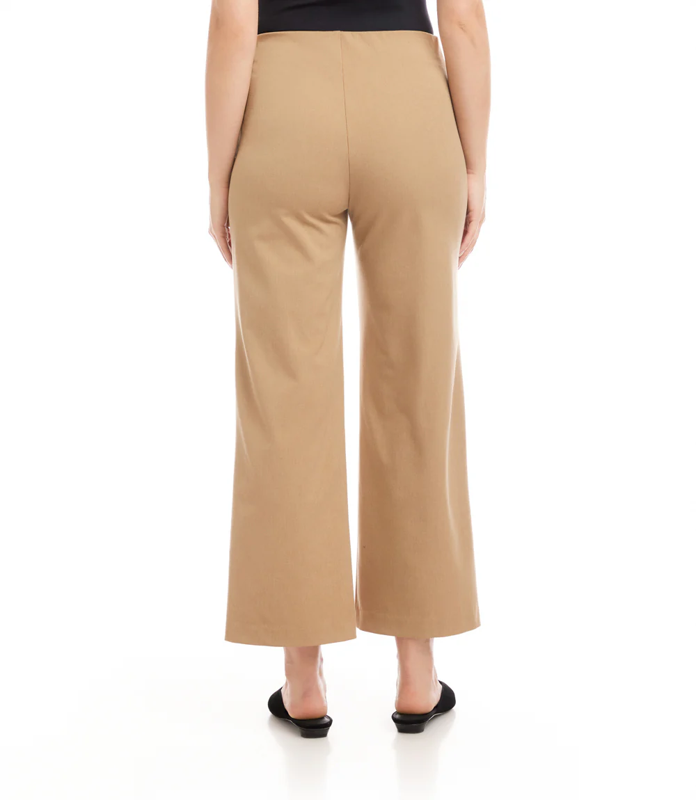 Cropped Pintuck Wide-Leg Pants - Image 5
