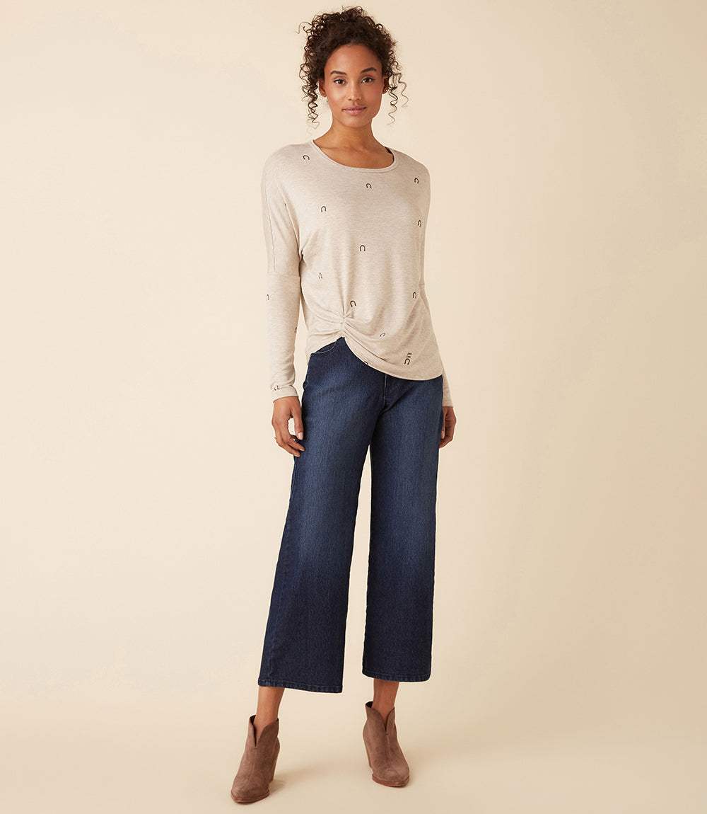 Wide Leg Cropped Jeans - Image 5