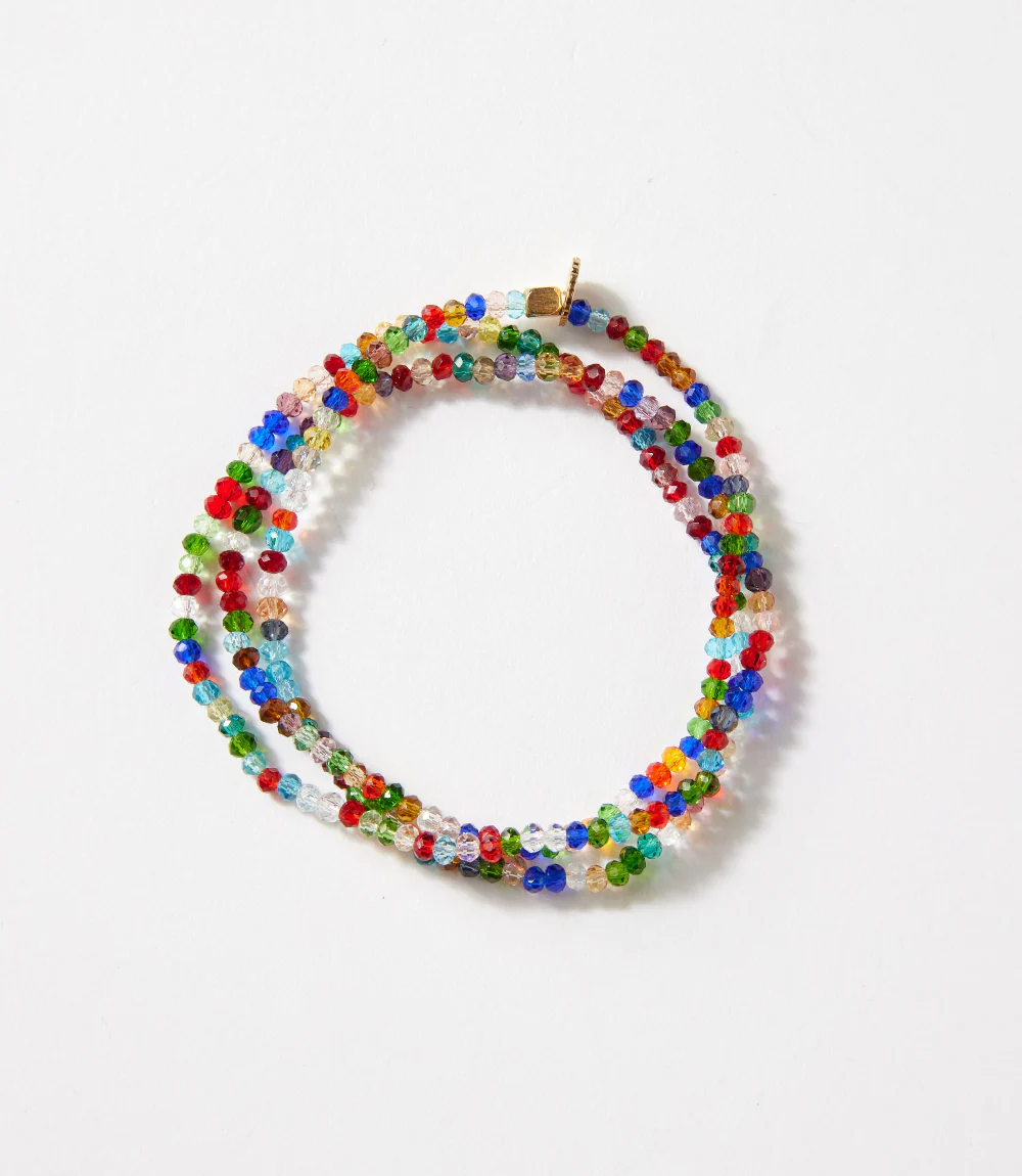 Crystal Beaded Stretch Bracelet - Image 3