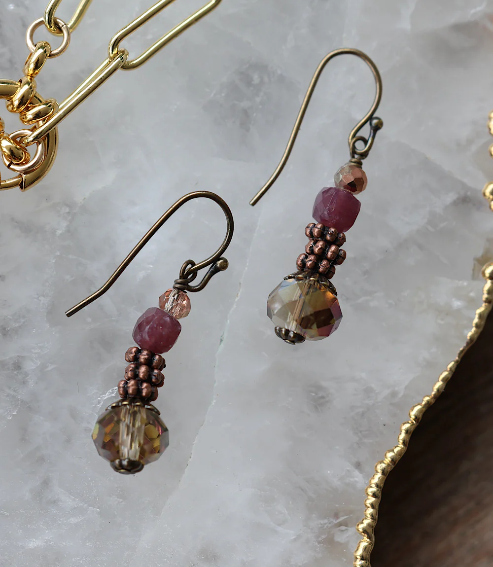 Crystal Dangle Earrings - Image 2