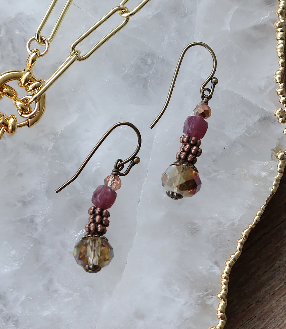 Crystal Dangle Earrings - Image 5